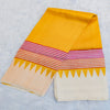 Murshidabad Silk Saree in Yellow | Rumani Dhaage