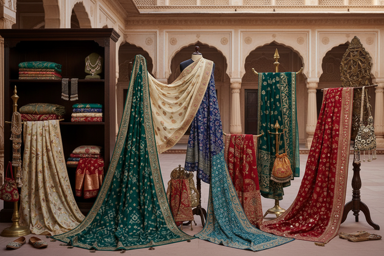 Complete collection showcasing variety of fabrics and styles