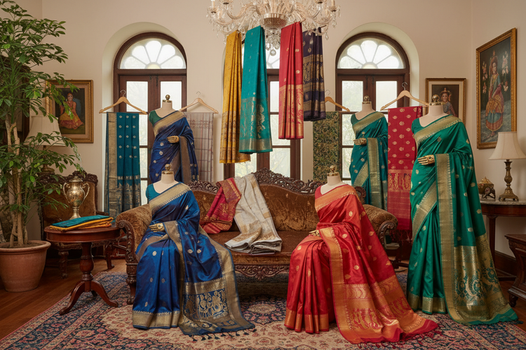 Showcasing the variety across your complete saree collection