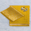 Benarasi Mango Silk Saree in Yellow | Rumani Dhaage