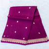Benarasi Kora Organza Saree in Beetroot Pink | Rumani Dhaage