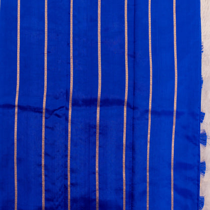 Benarasi Mango Silk Saree in Royal Blue | Rumani Dhaage