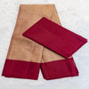 South Soft Silk Saree in Gold & Maroon | Rumani Dhaage